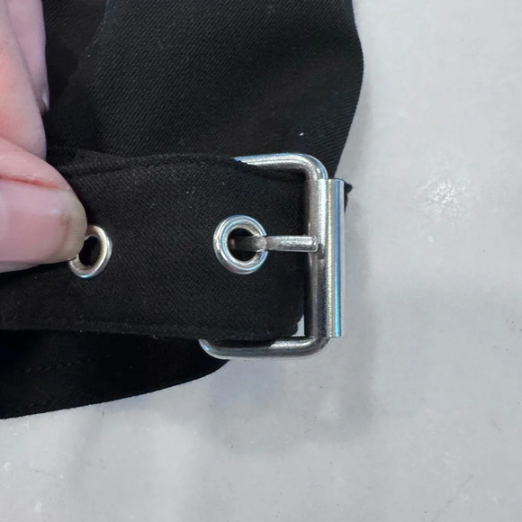 NEW! Lauren Ralph Lauren Women's Black Stretch Biker Moto Jacket Size 12 - Picture 8 of 12